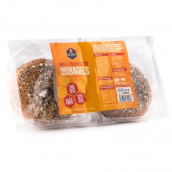 Protien Bagels - DZ Protein Bagels - Multi-Grain & Seeds 12
