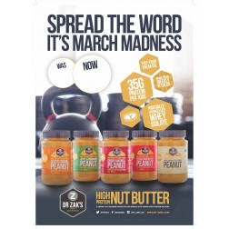 POS Packs - Peanut butter- Dr Zaks March Madness Poster A2