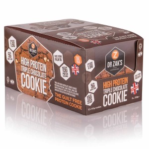 Dr Zak's High Protein Triple Chocolate Cookies (Case of 12) 