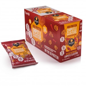 Dr Zak's High Protein Chipotle Chilli Clusters  (Display Case of 12)